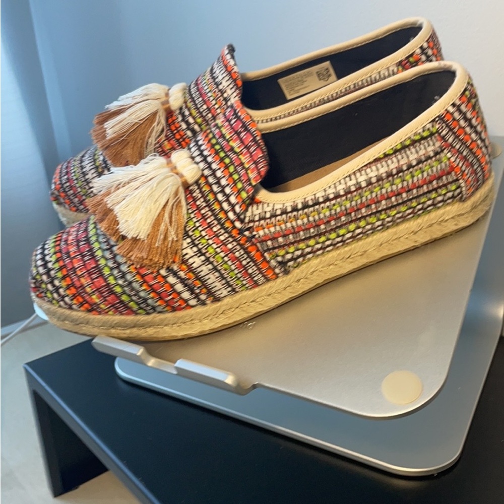 TOMS Multicolor Espadrille Loafers with Tassels